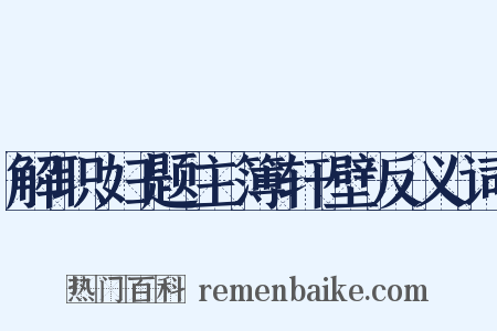 解职妇题主簿轩壁反义词是什么意思的图片